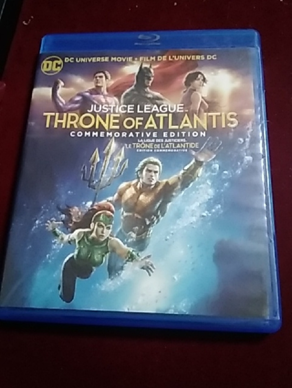 DC Justice League: Throne of Atlantis Blu-ray — Blue and Gold Cover